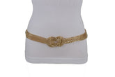 Mesh Braided Metal Hip High Waist Belt Plus Size XS-XL